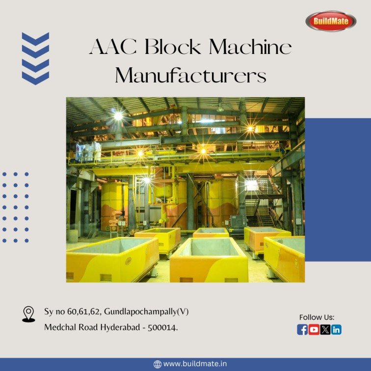 AAC Block Machine Manufacturers-Buildmate