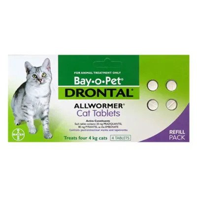 Buy Drontal For Small Cats 4Kg Online | PetCareSupplies.com