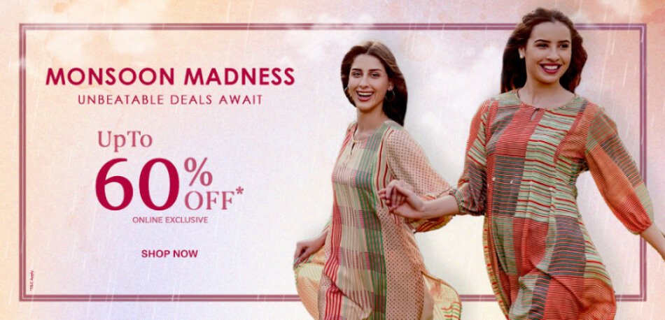 Monsoon Madness Unbeatable Deals Await Upto 60% OFF Online Exclusive