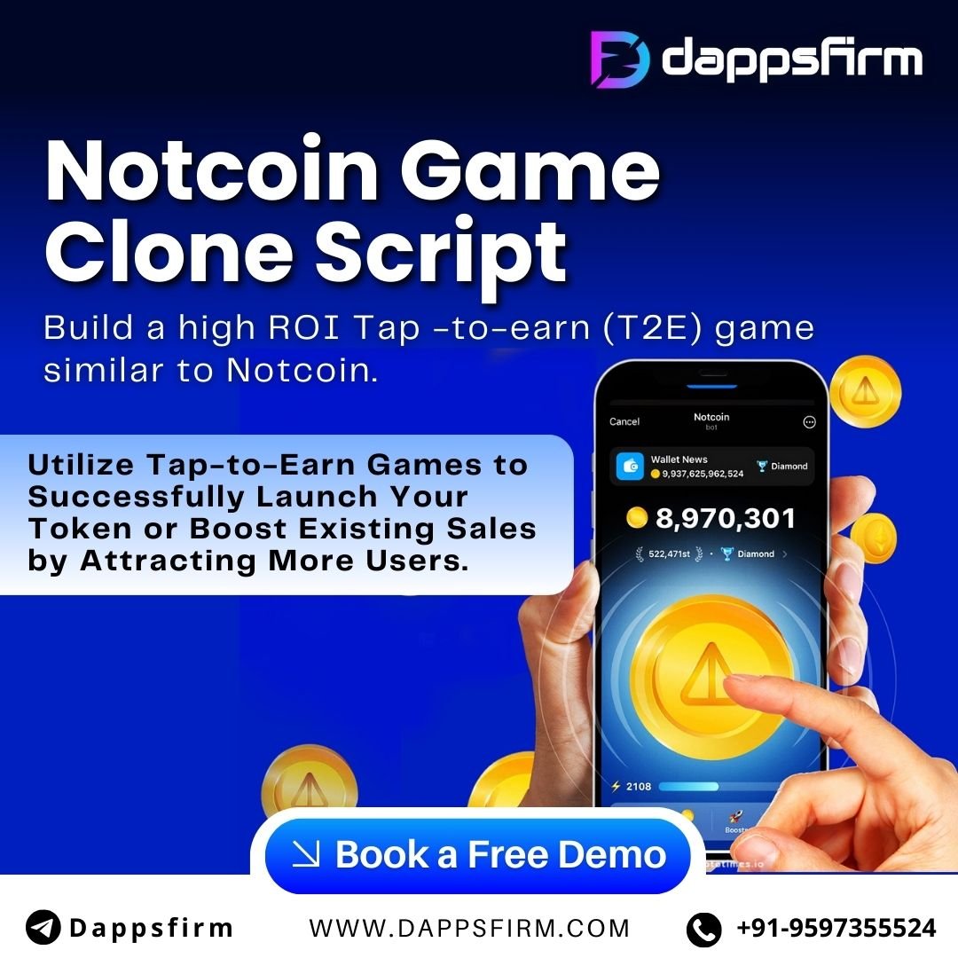 Affordable Notcoin Game Clone Script – Monetize with Tap-to-Earn Mechanics