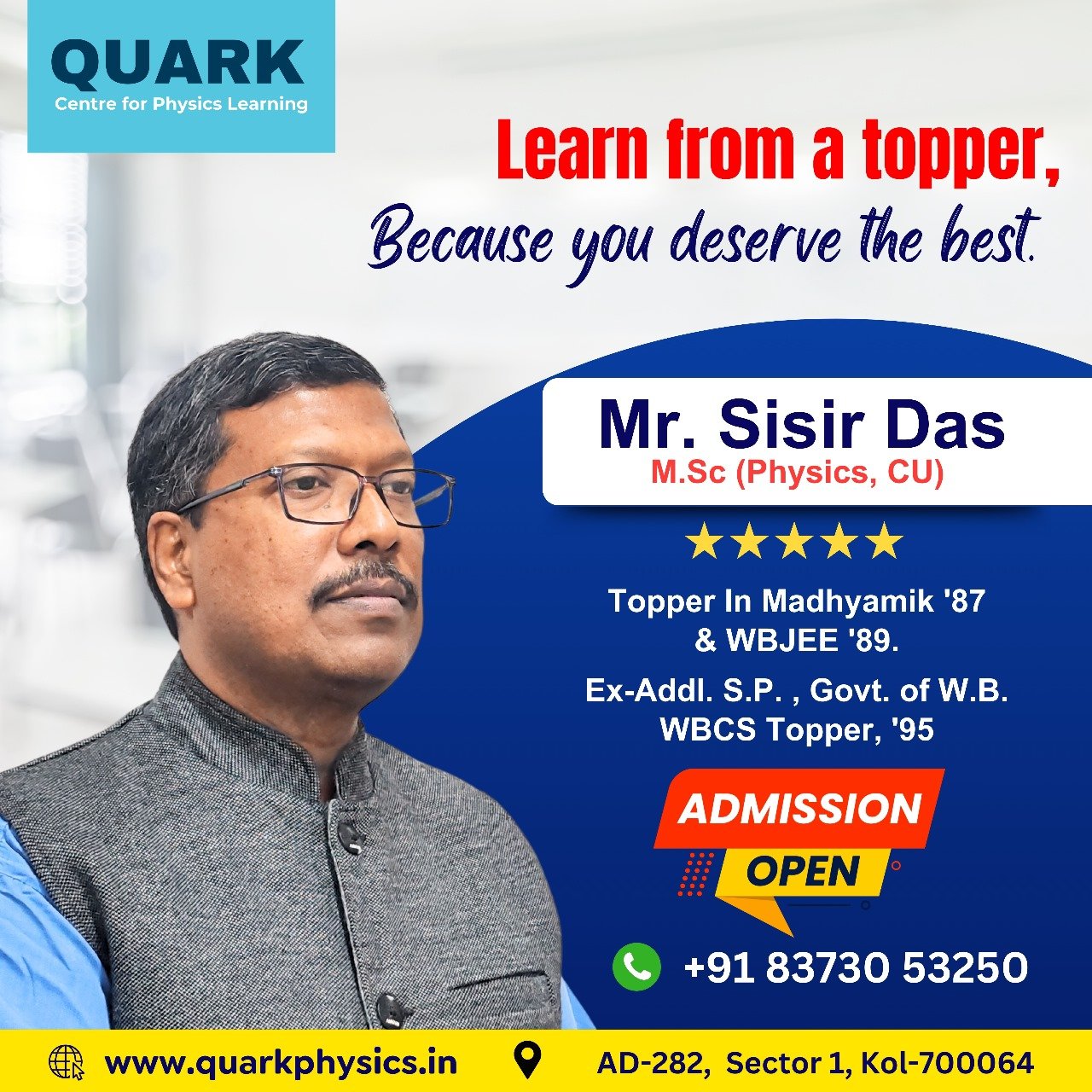 Quark Centre for Physics Learning In Kolkata | Find Best Physics Coaching classes in Saltlake, Kolkata