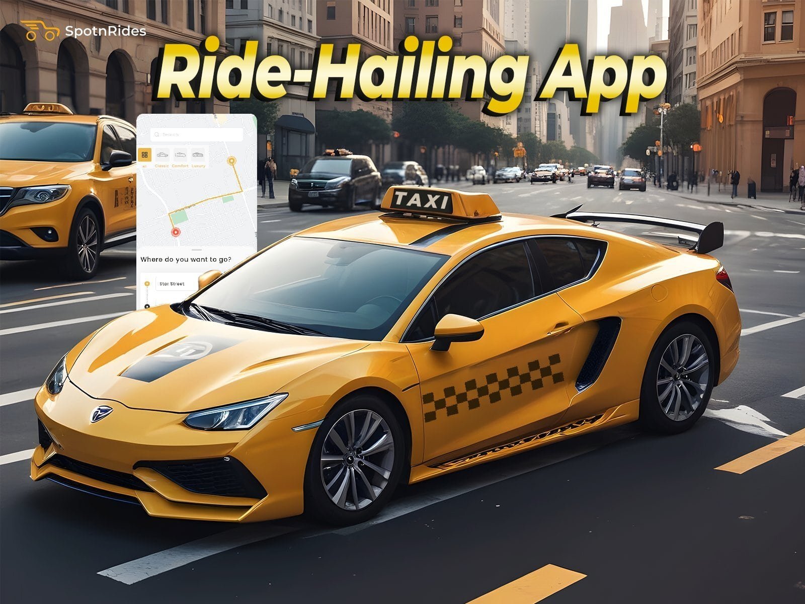 Taxi App Developed by SpotnRides