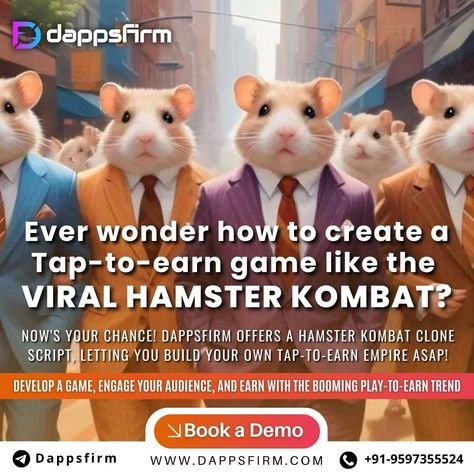 Enter the Crypto Gaming Market with a Hamster Kombat Clone script