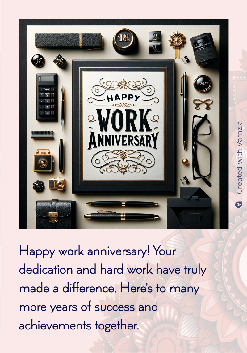 Unique Work Anniversary Cards to Celebrate Achievements