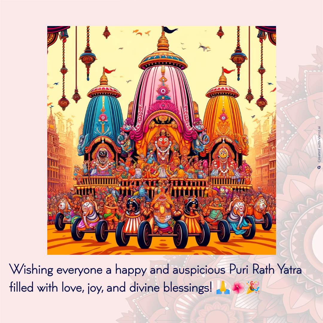 Send Heartfelt Wishes for Puri Rath Yatra with Varnz