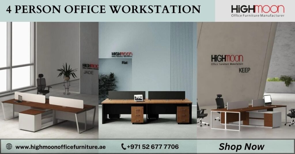 Boost Team Collaboration with 4-Person Workstations – Shop Now!