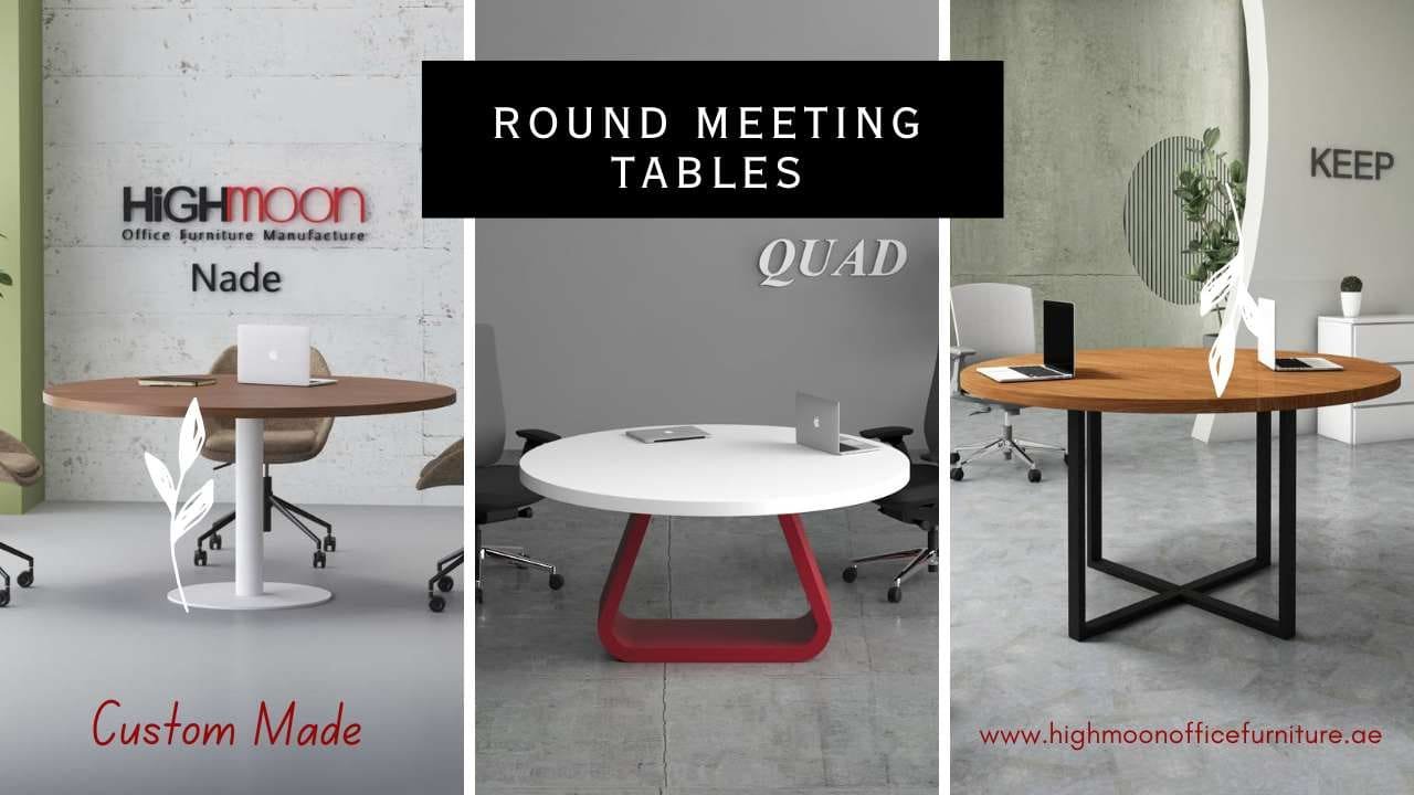 Buy Stylish Round Meeting Tables from Highmoon Office Furniture