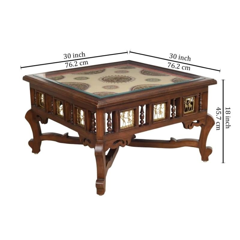 Festive Sale: Luxurious Teak Wood Center Tables for Diwali!