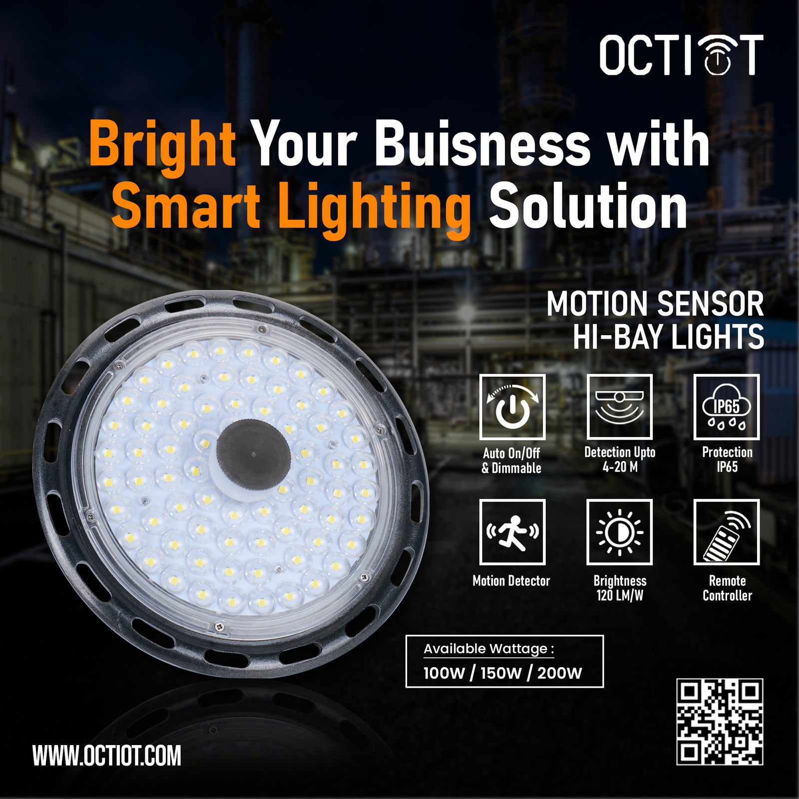 Motion Sensor High Bay Light