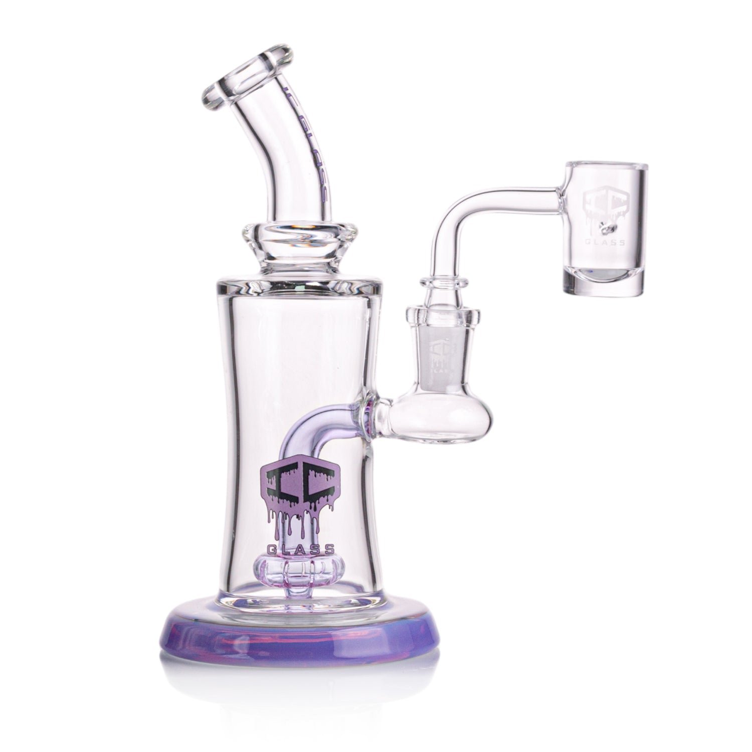 IC Glass – Thick glass Rig with perc comes with Banger | ICRI1054