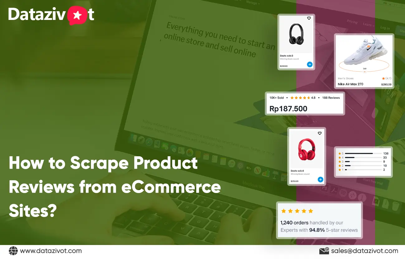 Scrape Product Reviews from eCommerce Sites