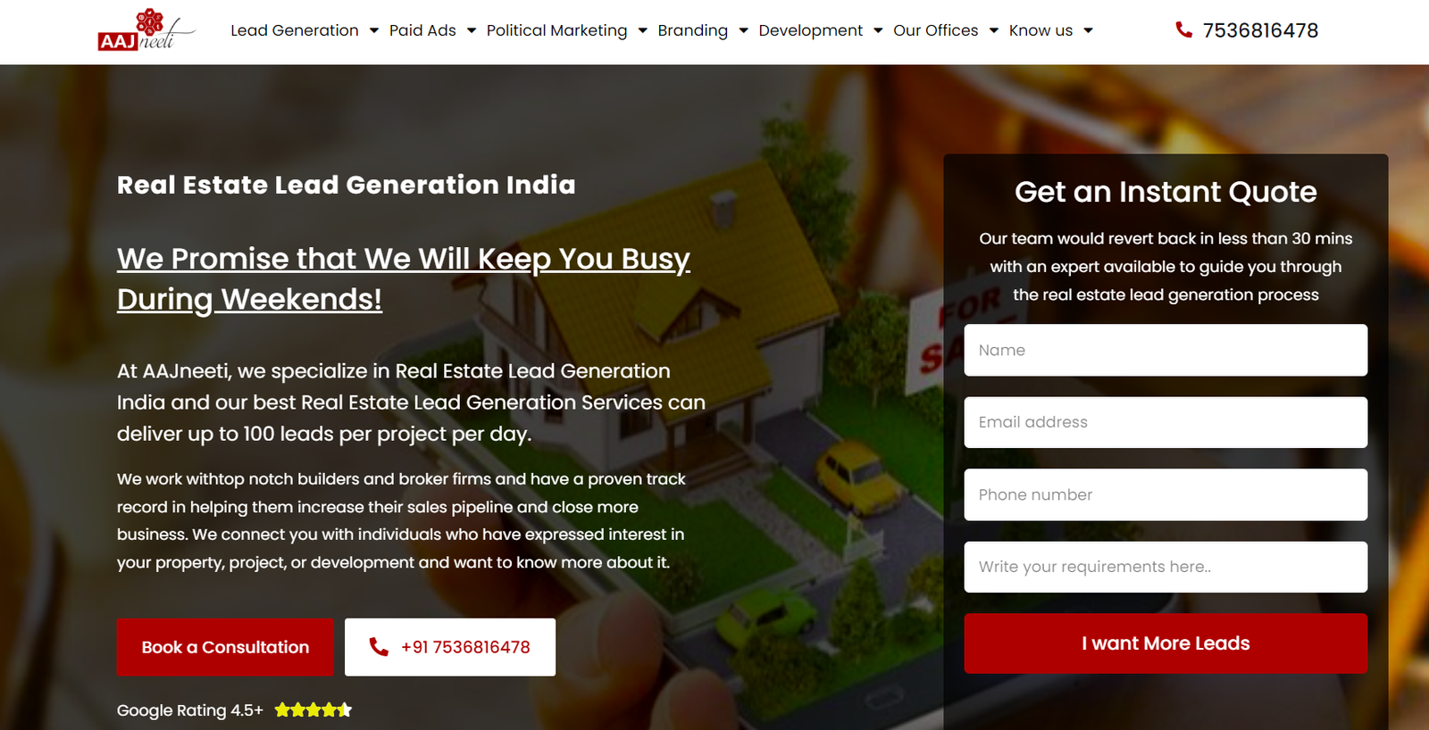 Lead Generation for Real Estate in India