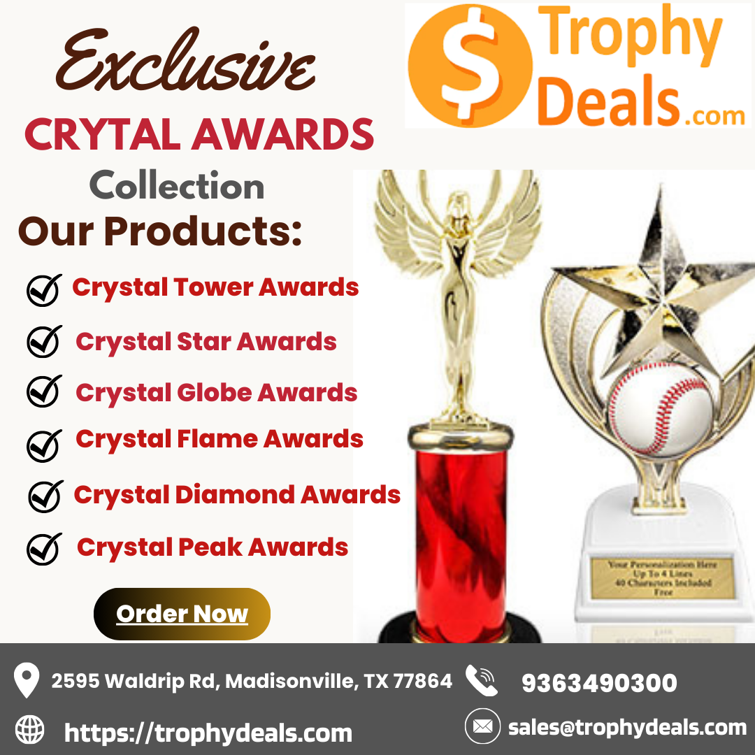 Order Exquisite Crystal Awards for Unforgettable Recognition at Trophy Deals