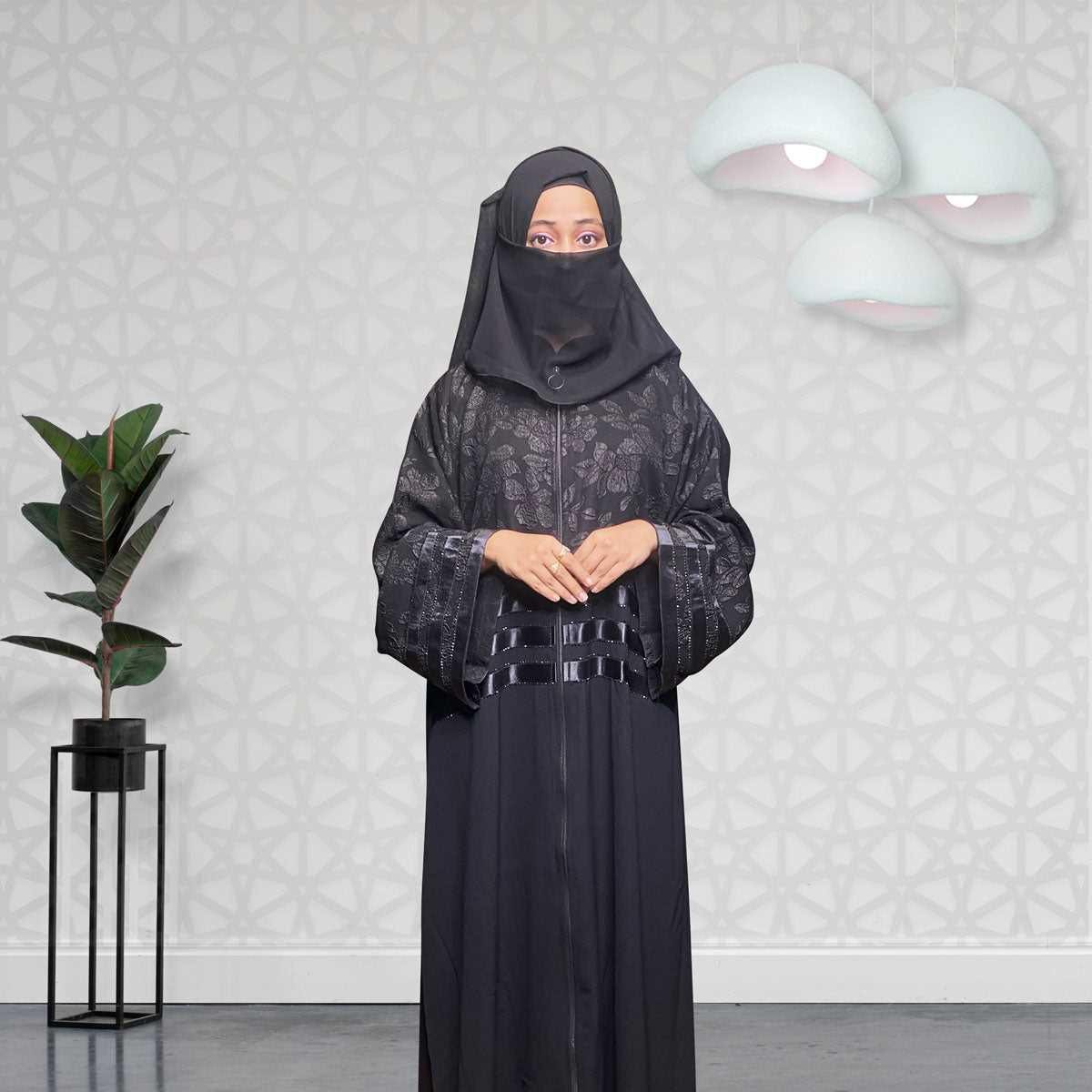 Buy Quick Zip Black Abaya for Women Online – Alhaya Fashion