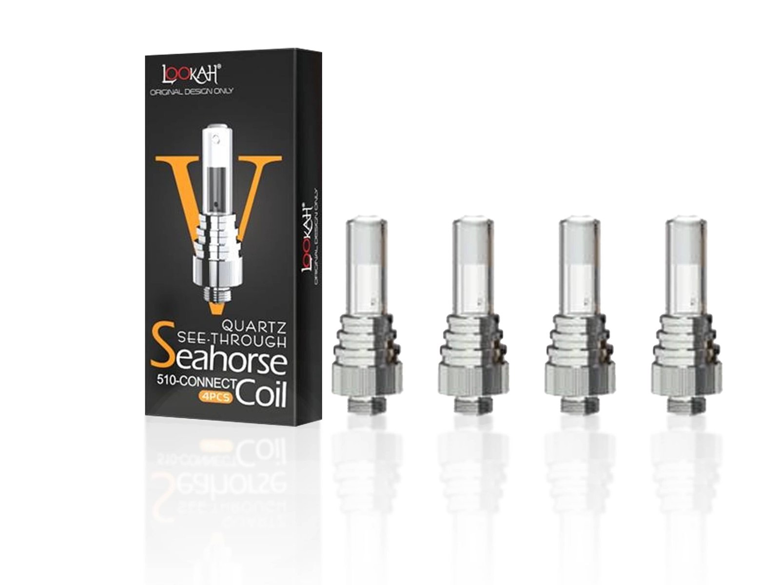 Lookah Seahorse "Quartz See-Through" Coil V 510 Connect | 4PC /Pack |   Free