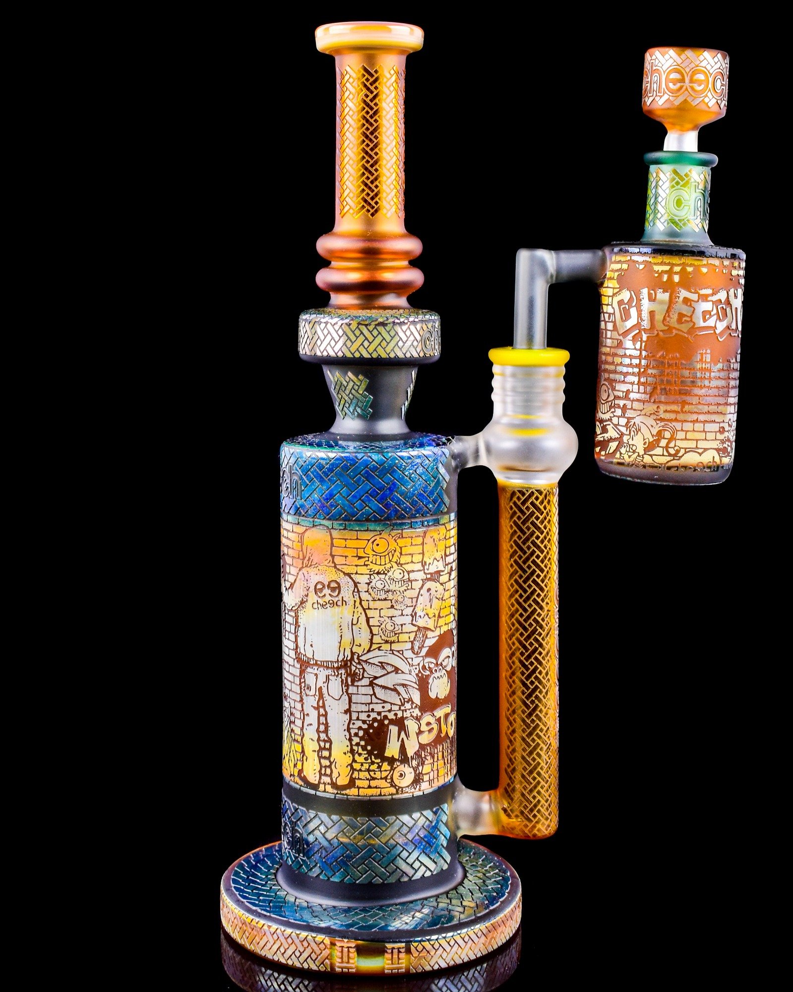 Cheech – Rig and Ash Catcher | Artist with "Spray & Pray" | CHE263 | 2 Colors