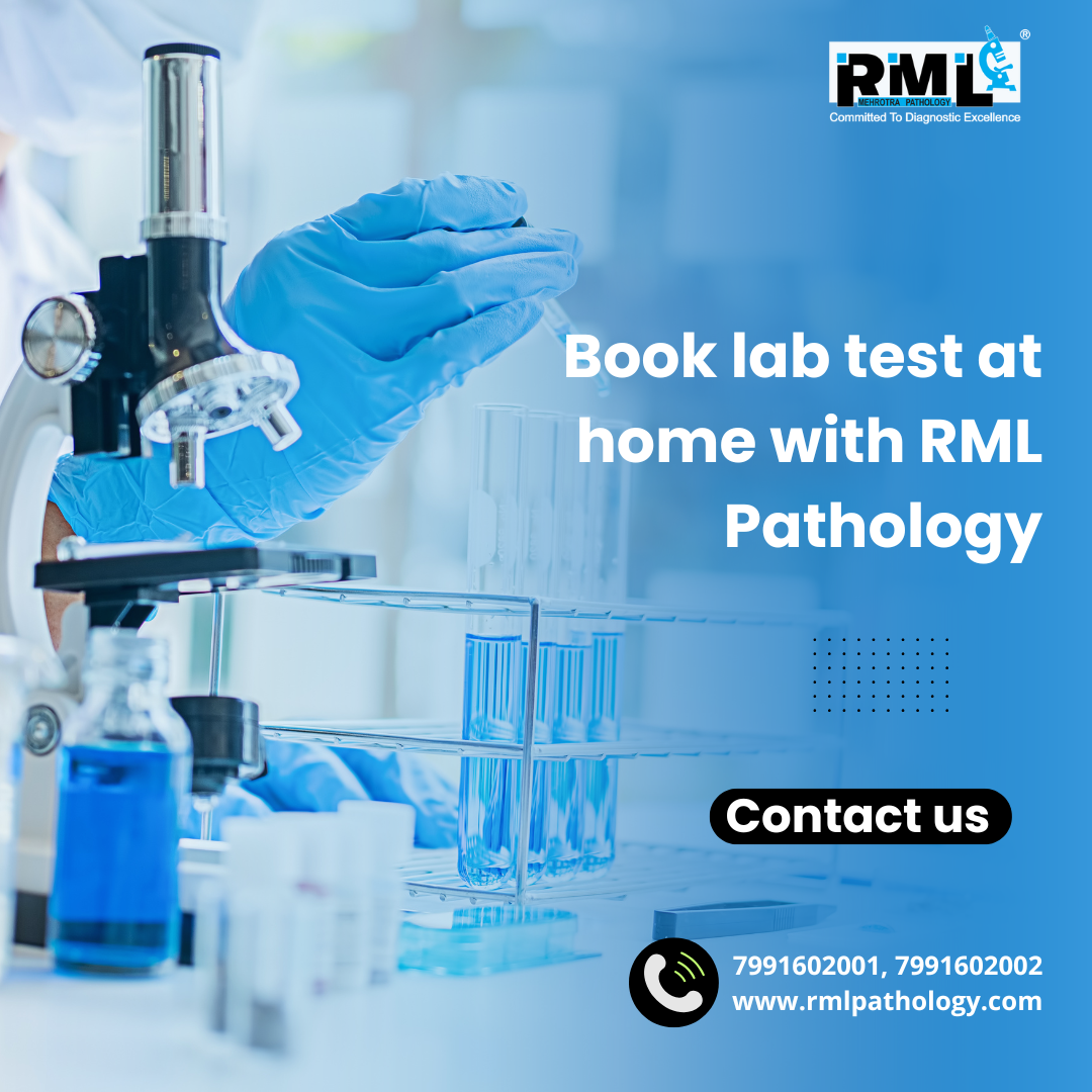 Book lab test at home with RML Pathology