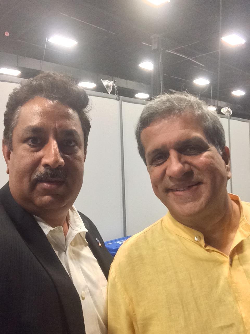 Sarvesh Kumar Dharayan with Indian Actor Darshan Jariwala