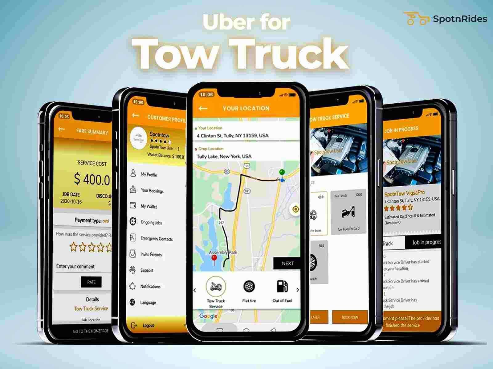 Start an Uber-Style Tow Truck Business with Our Solution