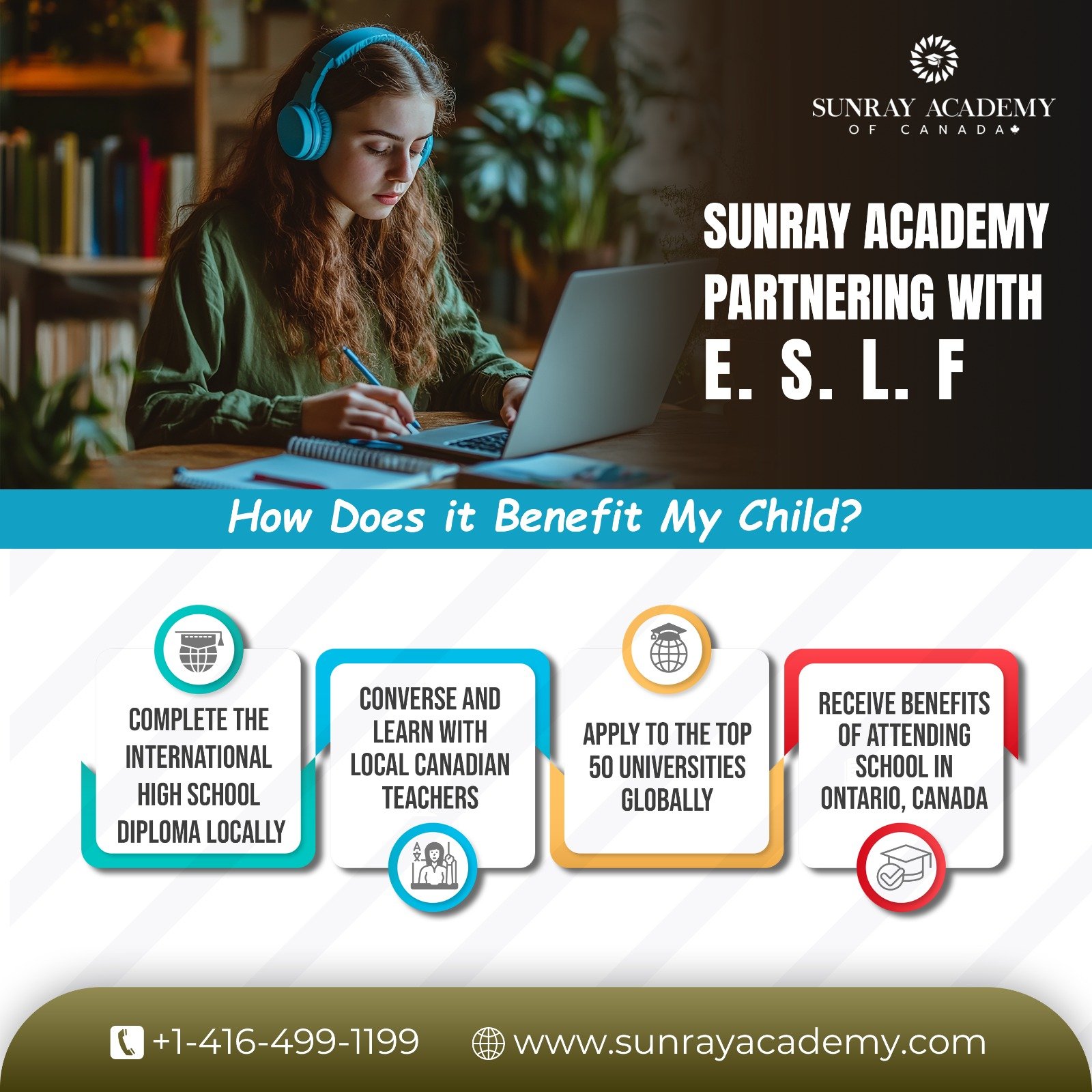 Find the elite virtual private high school in Ontario at Sunray Academy of Canada