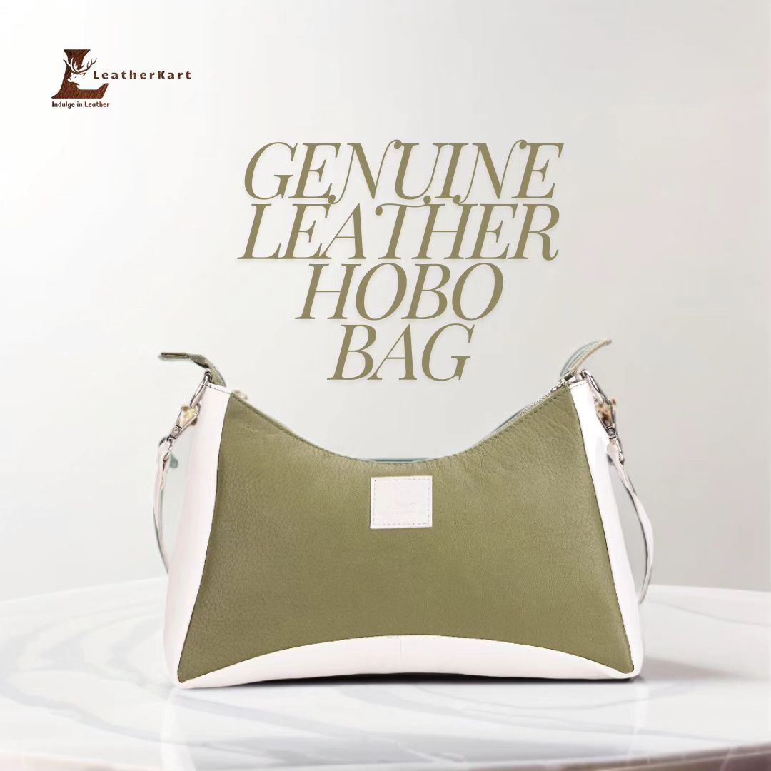 Genuine Leather Hobo Bag by Leatherkart