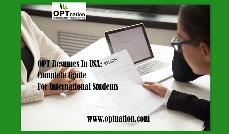 OPT Resumes in the USA For OPT Students