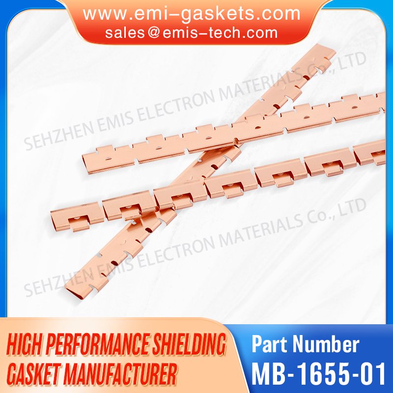 EMI Becu  Spring Clip-on Perpendicular Grounding Strip EMI  Communication Shielding Strips