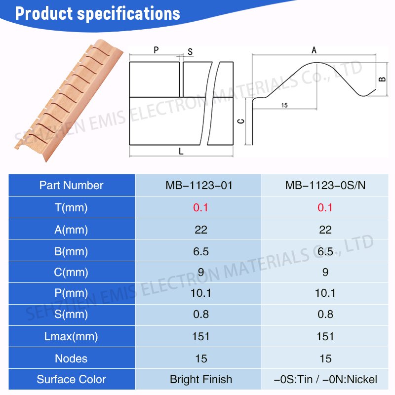 Factory Outlet with Large Price Advantage Metal Shielding Materails EMI Becu Shrapnel SMD  Spring