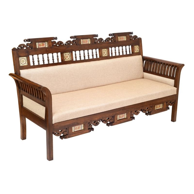 Shop Premium Teak Wood 3 Seater Sofas – Built to Last!