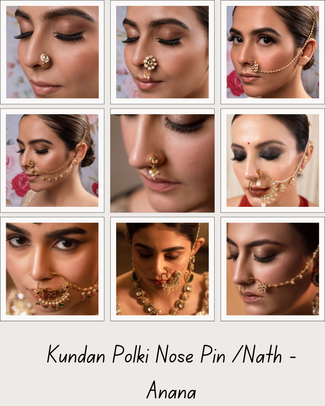 Polki Nose Pins for Women Online – Anana