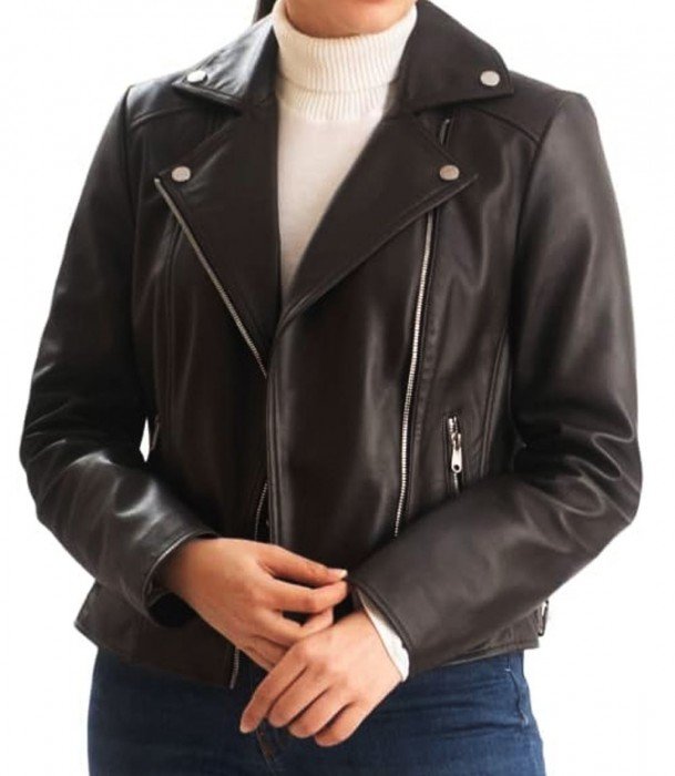 Unmatched Style: Women's Black Leather Jacket