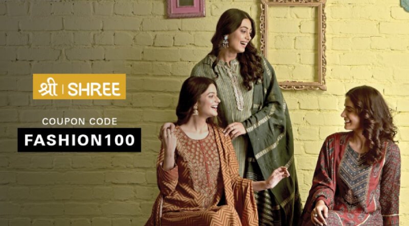 Exclusive Offer: Use Coupon Code 'FASHION100' For New Users at SHREE – She is Special