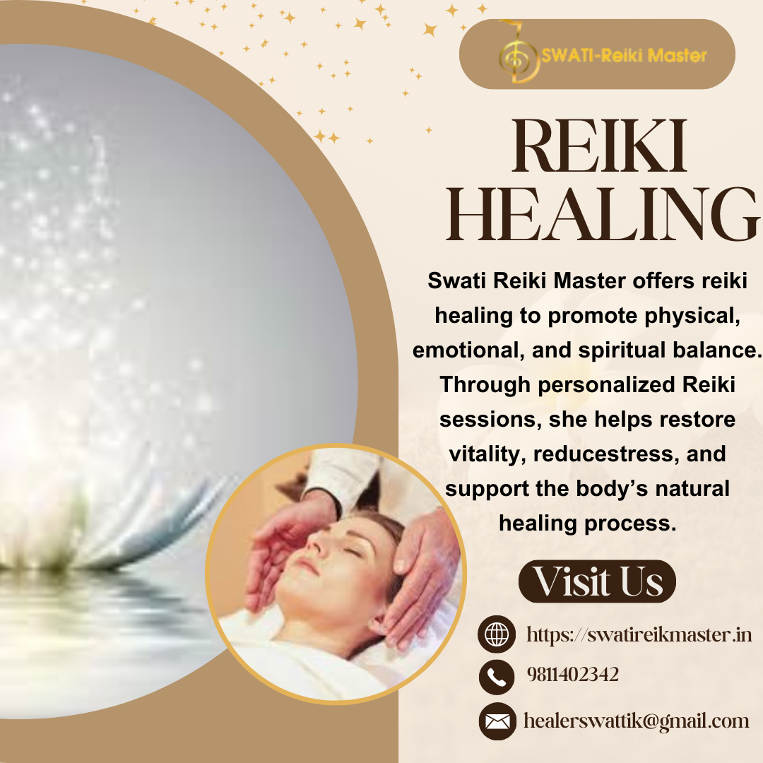 Swati Reiki master, offers Reiki healing for the mind, body, and soul