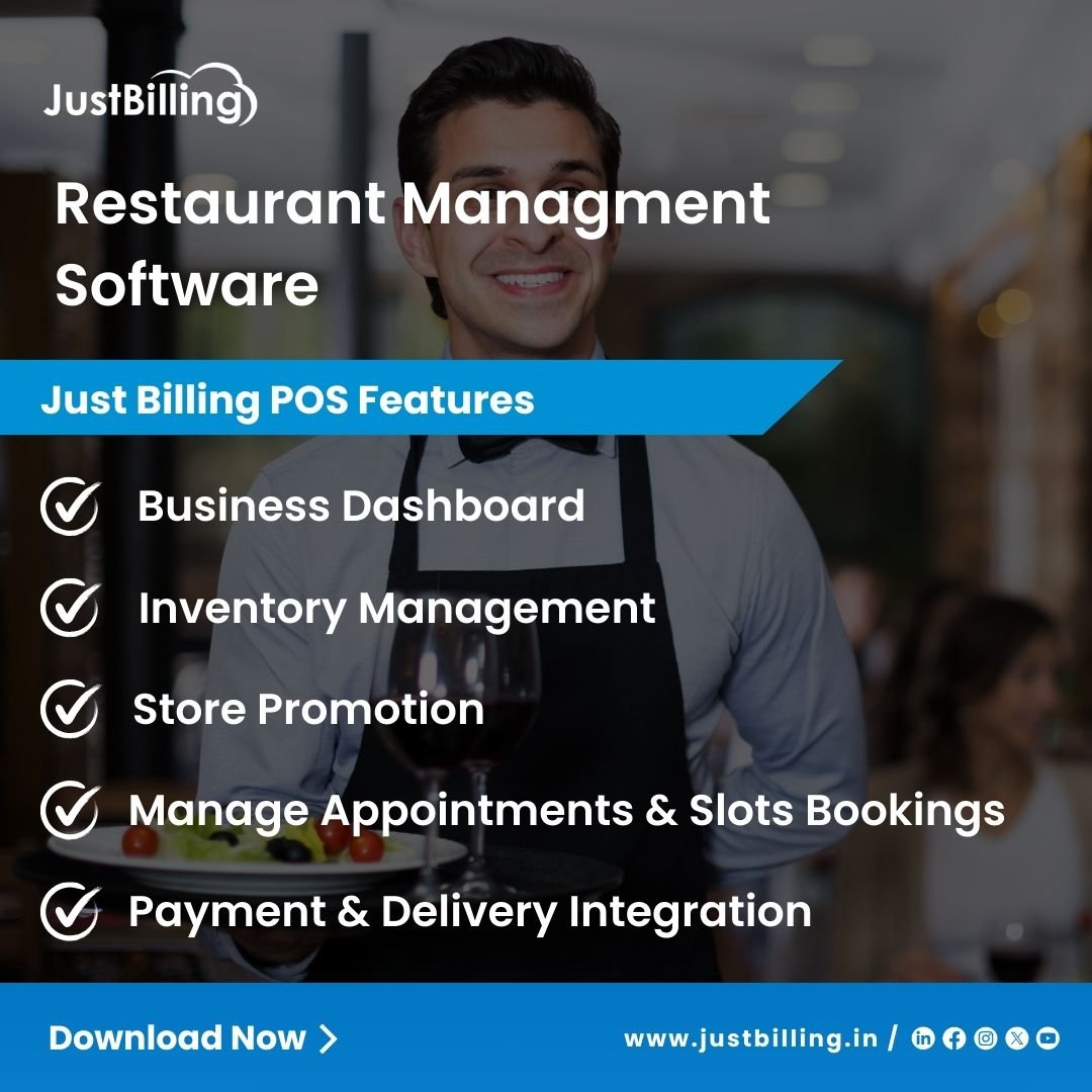 Streamline Your Business with Restaurant Management Software- Just Billing