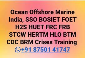 FRB HLO HDA TBOSIET Basic Offshore Safety Induction & Emergency Training Kakinada