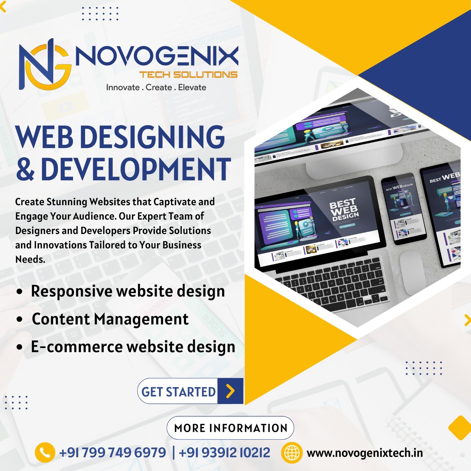 Best Web Development Company in Hyderabad | Novogenixtech solutions