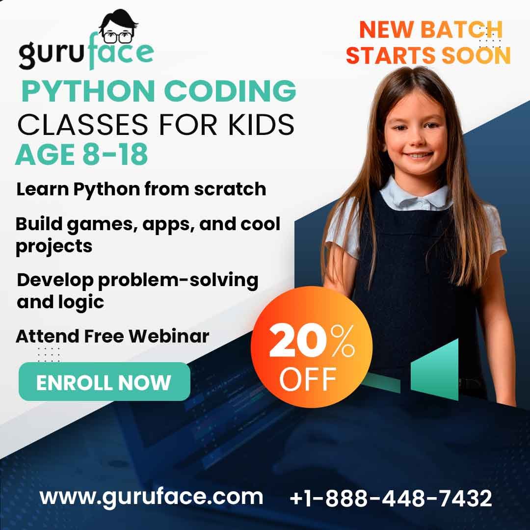 Python Training for Kids Aged 8-18 – Enroll Now with 20% Discount