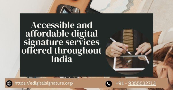 Accessible and affordable digital signature services offered throughout India.