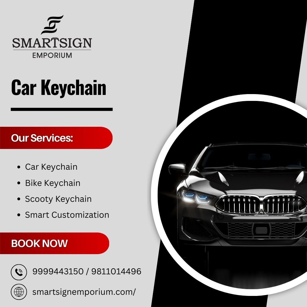 Buy Personalised Car Keychains Online – Smartsign Emporium