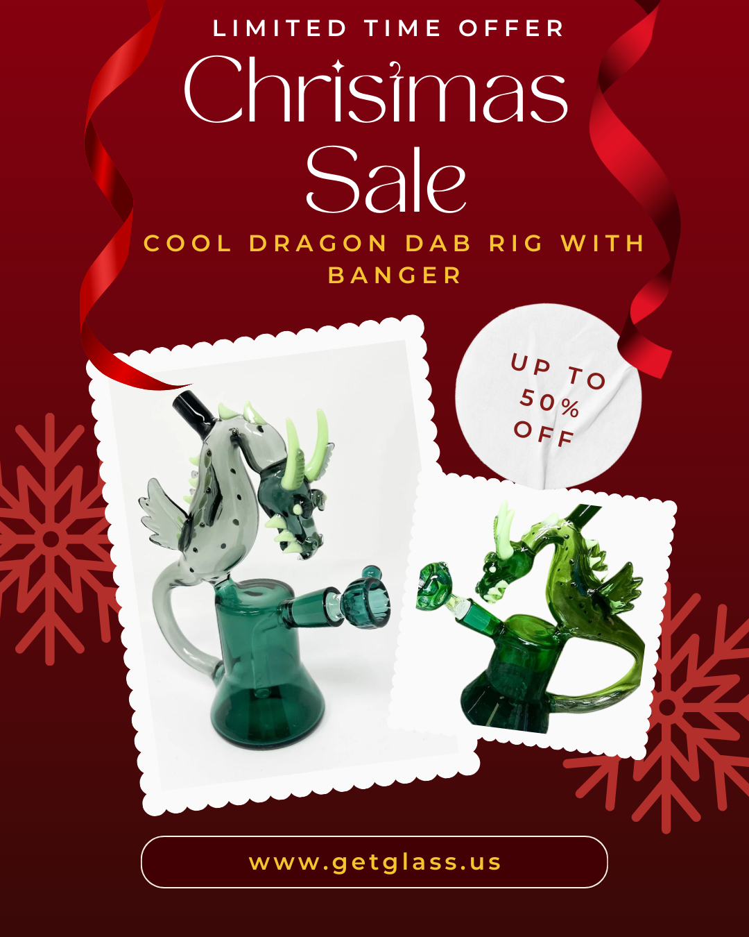 Cool Dragon dab rig with banger | RI1022