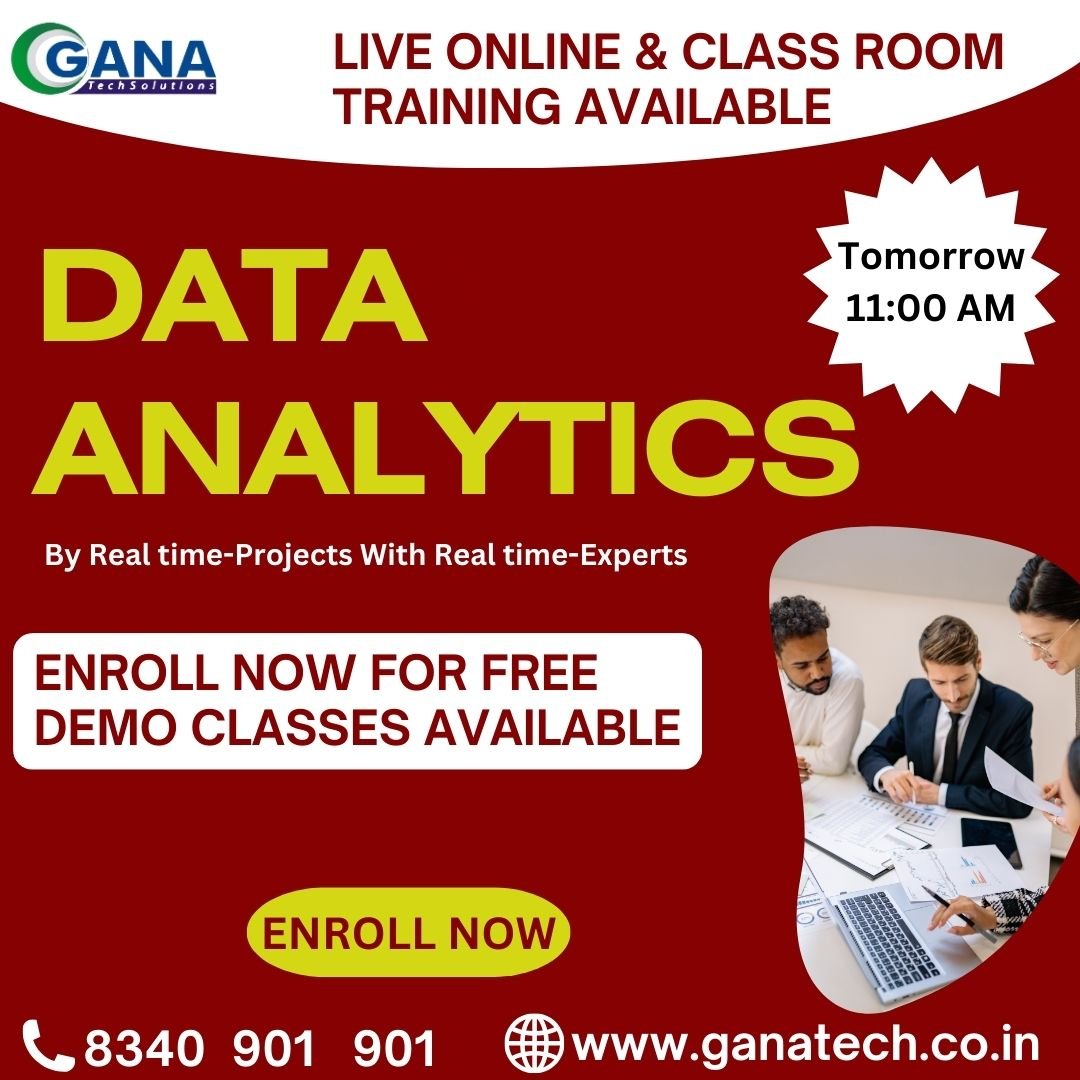 Data Analytics training in Hyderabad | 8340901901 Ganatech