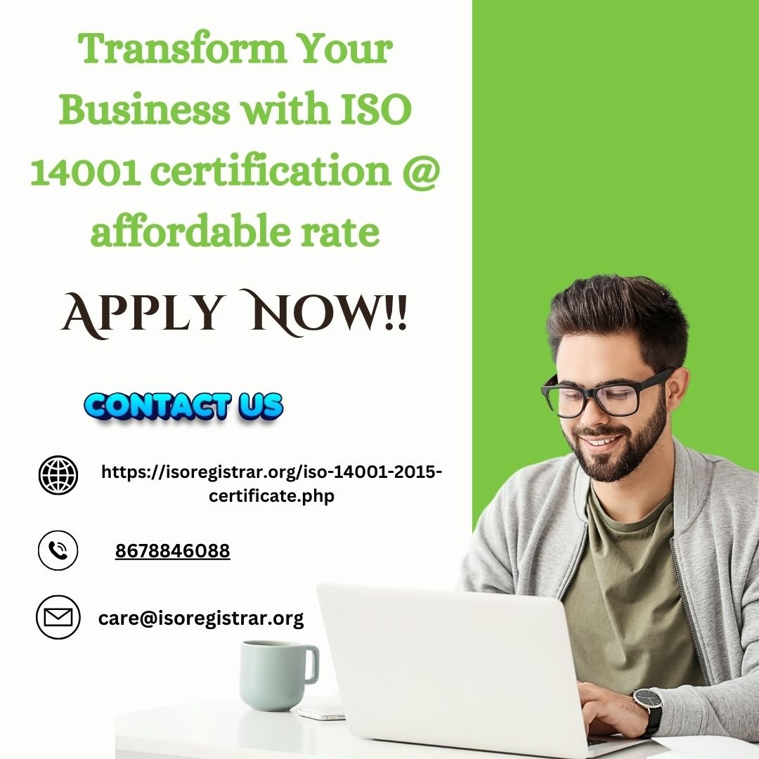 Transform Your Business with ISO 14001 certification @ affordable rate