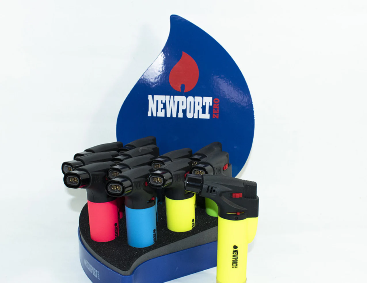 Newport -Mini torch – Rubber | Assorted colors | 20count/Display – Rubber