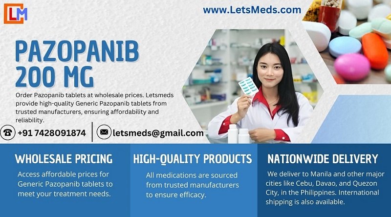 Affordable Pazopanib 200 mg and 400 mg Tablets Price in Philippines – Buy Online at LetsMeds