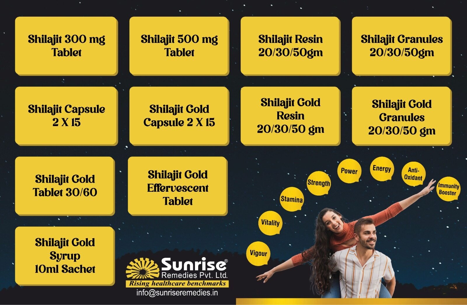 Shilajit Products Manufacturers and Suppliers in India – Sunrise Remedies