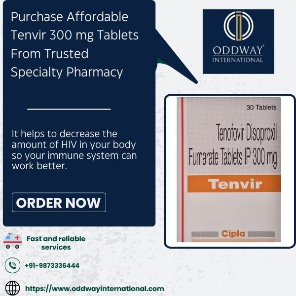 Purchase Tenvir 300 mg Tablets Online At Discounted Price From Oddway