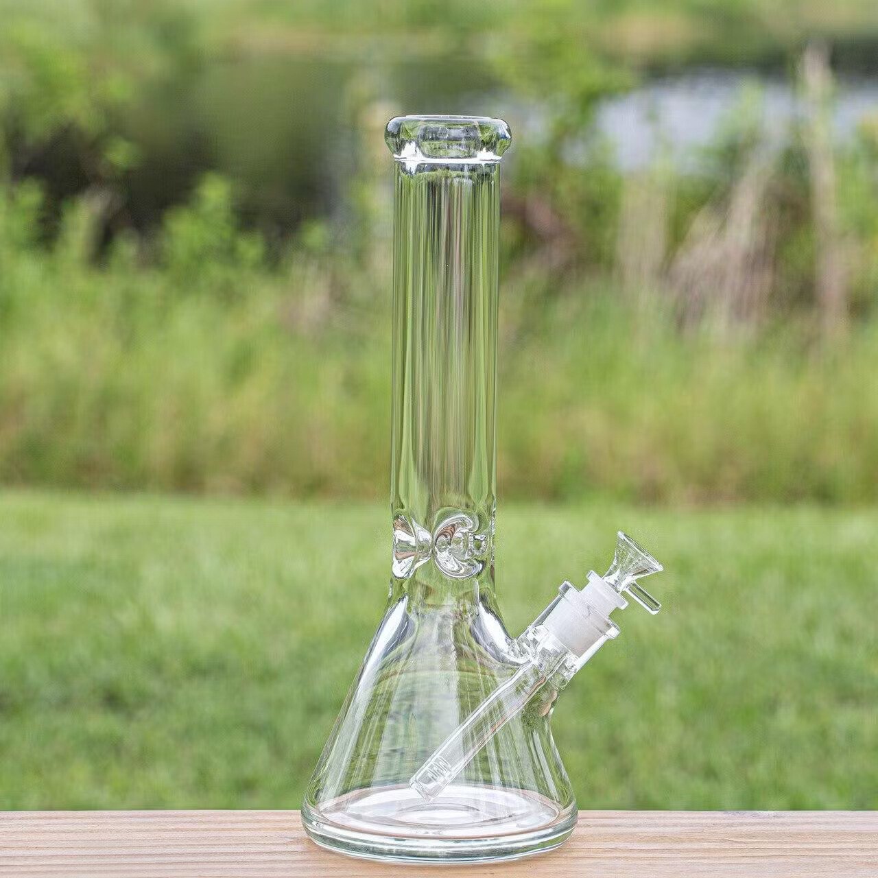 10 Inch Glass Beaker Water Pipe (WP4099) | Wholesale Bongs Supplier in California | 5 Colors Available