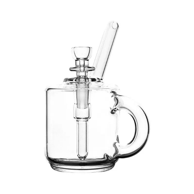 Clear Coffee Mug Oil burner with detachable downstem