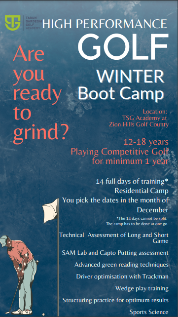 Don’t Miss the Premier Winter Golf Boot Camp at TSG Academy!