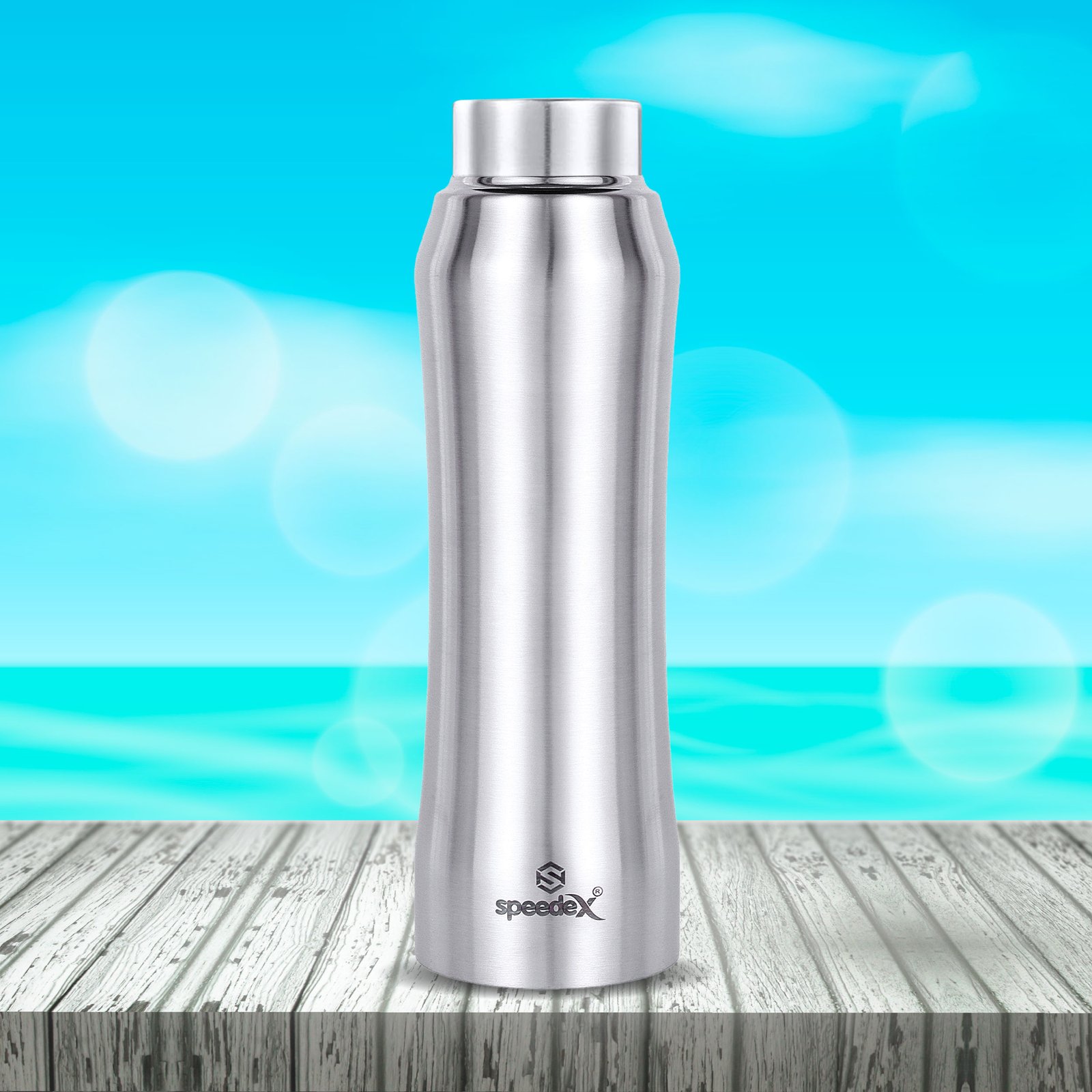 Speedex Water Bottle Pack – 3 x 1 Litre, Stainless Steel, Leakproof & BPA-Free